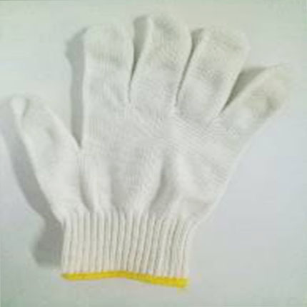 细纱白手套(白)浸胶耐磨工作手套防滑佩戴舒适透气