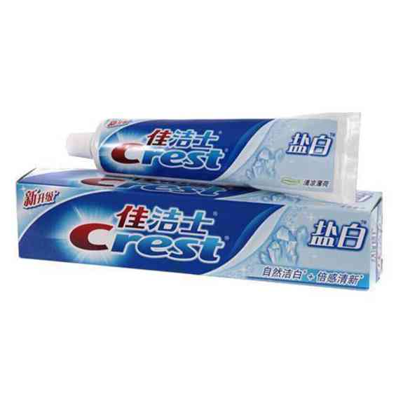 佳洁士牙膏90g(混)(单盒装)(Crest) 珍珠盐白牙膏90g(洁白清新+自然光泽)