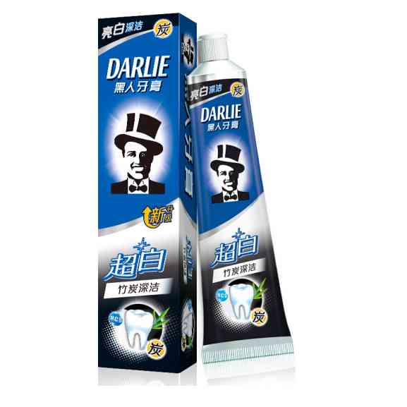 黑人牙膏140g(混)(单盒装)（DARLIE）超白美白牙膏140g 双重净白清新口气