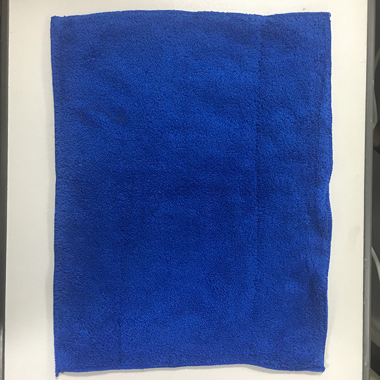 鑫玮双层抹布30*40(蓝)纯棉纤维材质 多功能家务清洁厨房抹布洗碗布吸水加厚