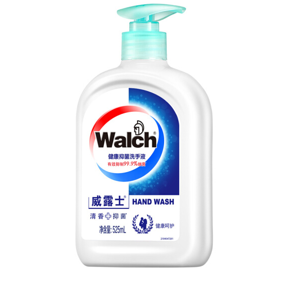 威露士（Walch）健康抑菌洗手液525ml(健康呵护)