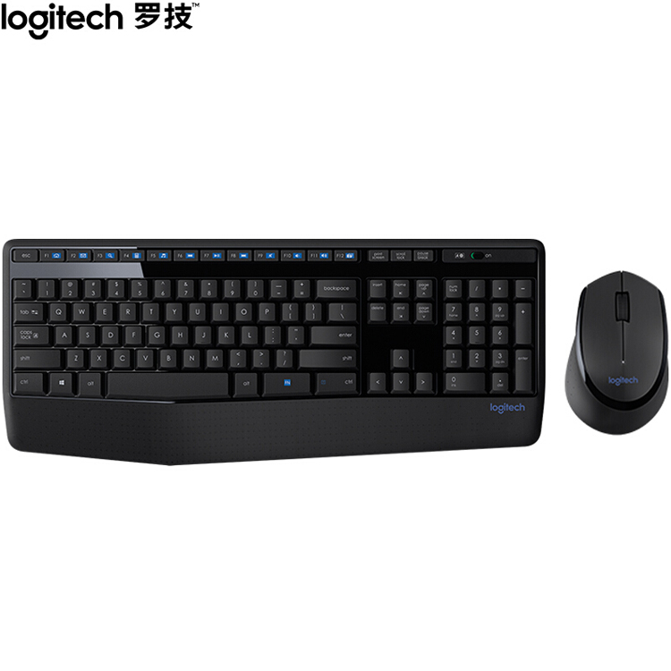 罗技(Logitech)MK345 无线键鼠套装 防泼溅 时尚高效