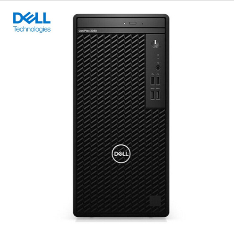 DELL OptiPlex 3080MT商用台式机(I3-10100/4G/1T/集显/WIN10/单主机不含显示器）