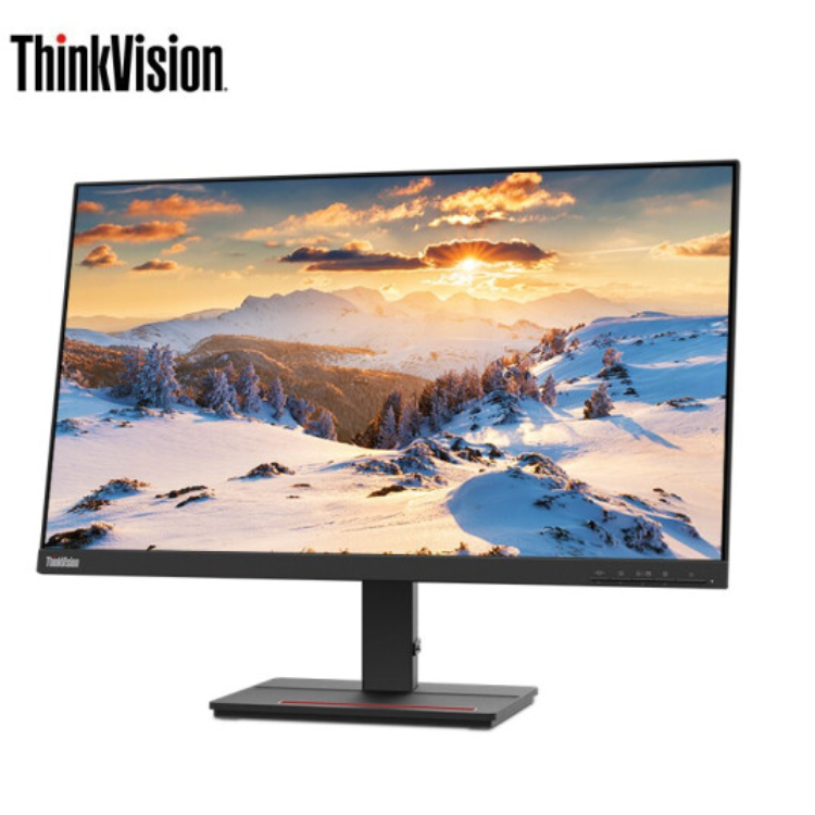 联想显示器 ThinkVision S24E-20 23.8英寸 全高清广视角 三边微边框 高清显示器