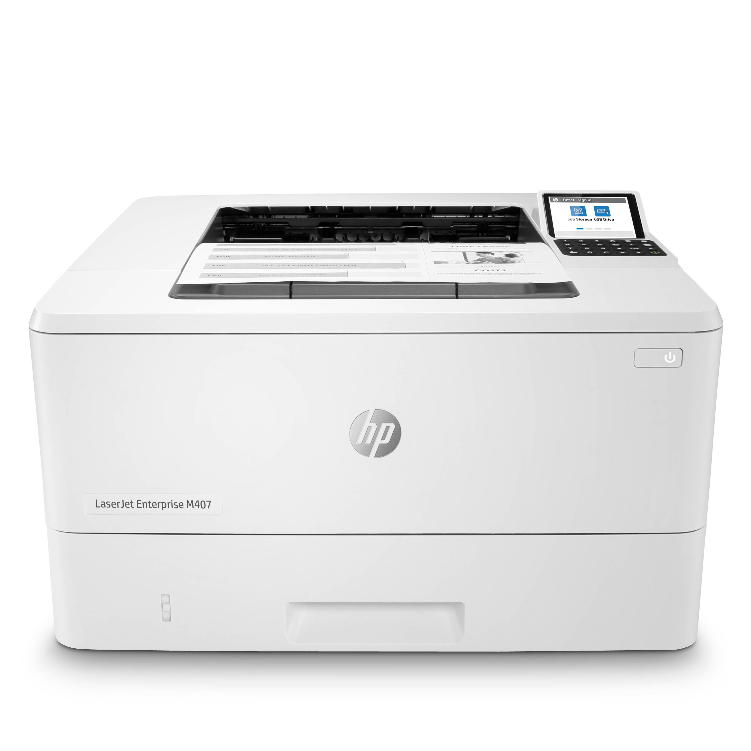 惠普（HP）M407dn 企业级激光自动双面打印机
                    商用办公高速稳定智能打印 有线网络连接 