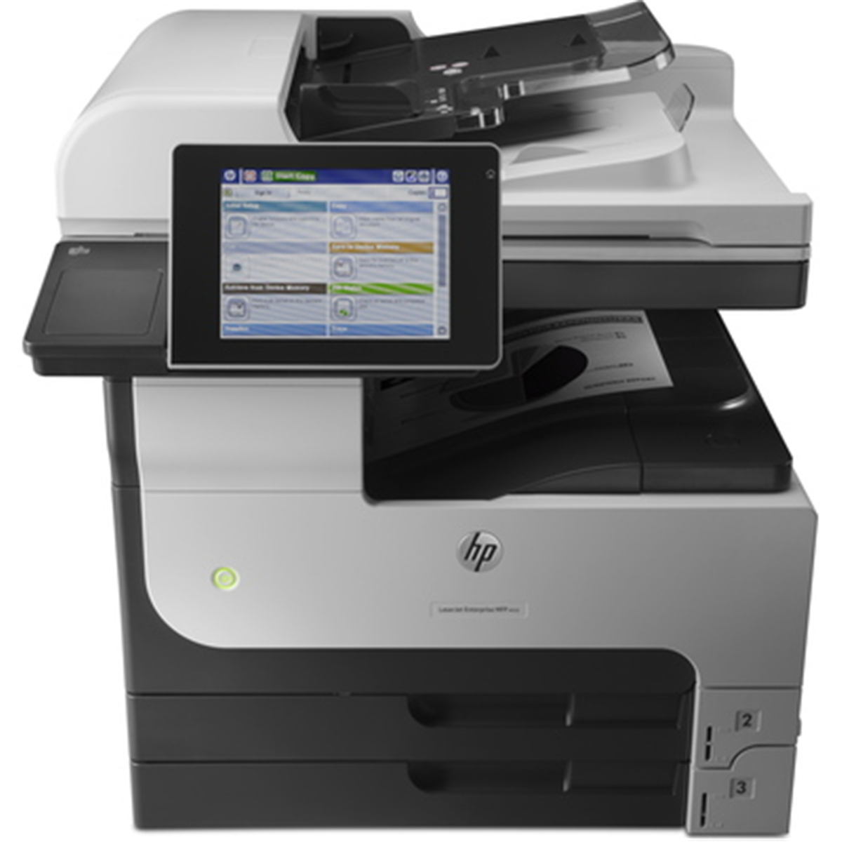 惠普 (HP) M725dn A3黑白激光打印复印扫描一体机
                    自动双面+有线网络 