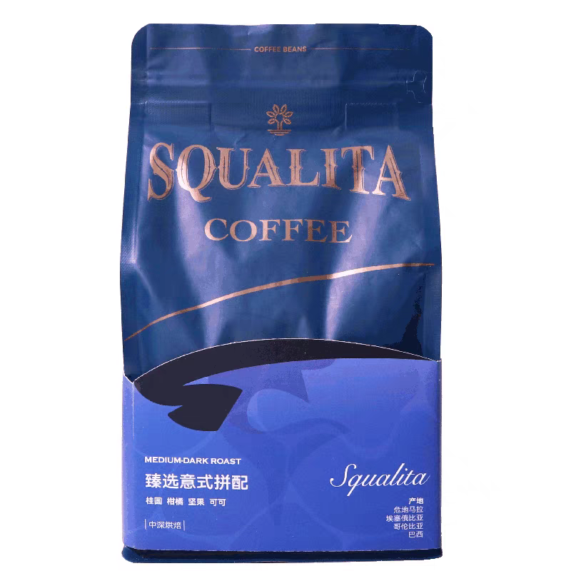 臻选意式拼配焙炒咖啡豆 500g／包＊12包／箱